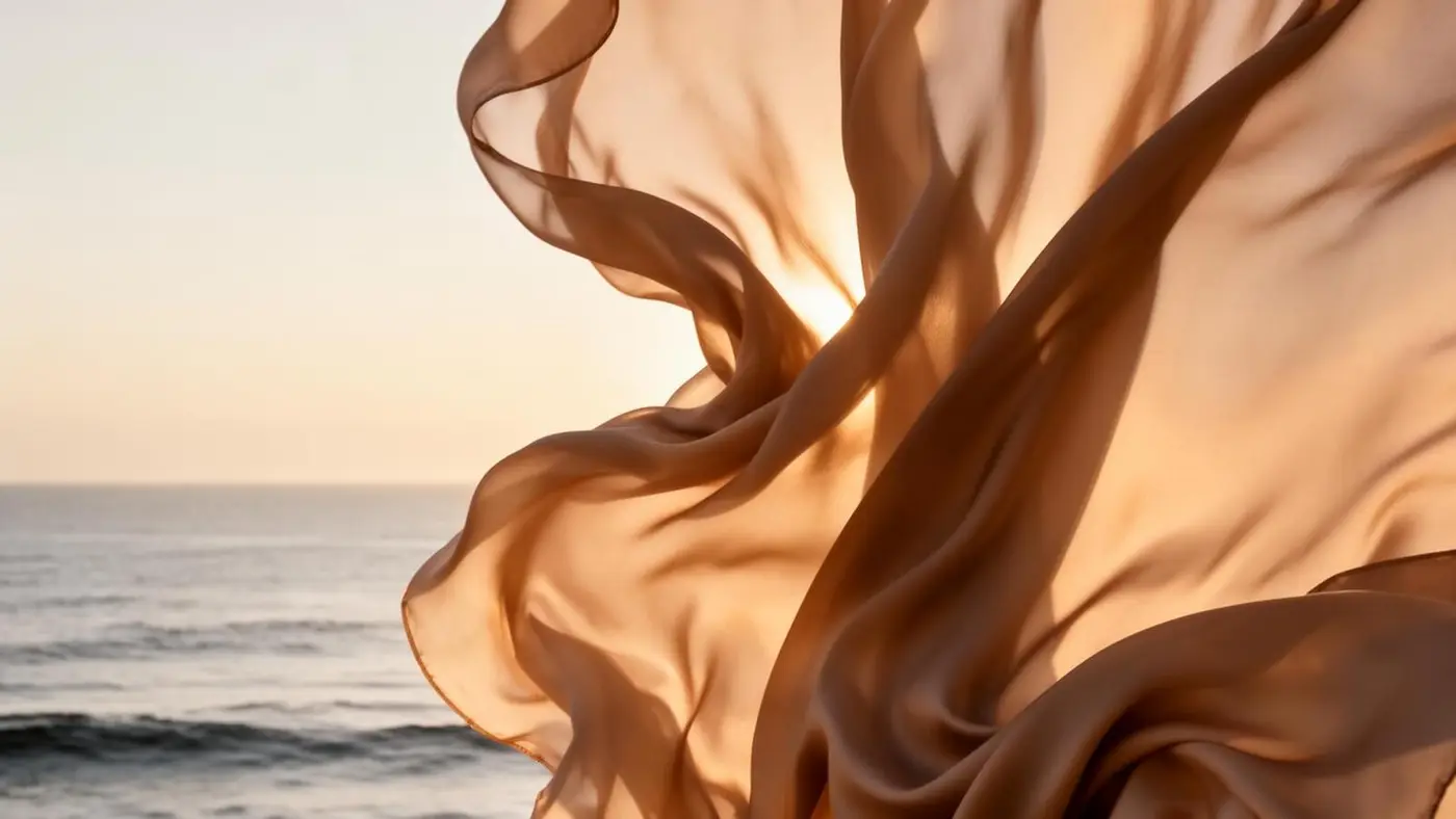 Silk drape at golden hour